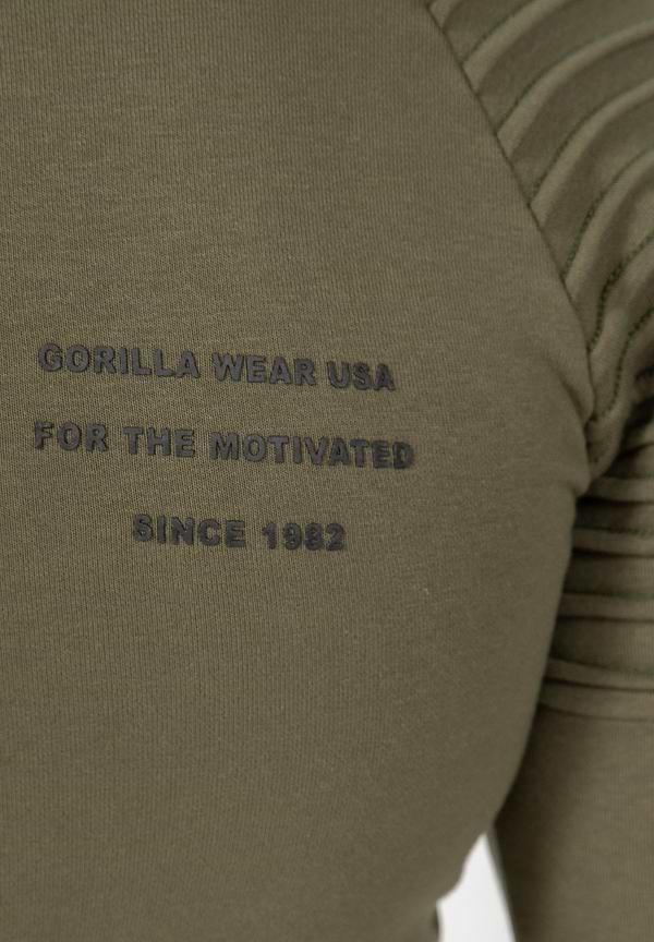 Gorilla Wear Delta Zipped Hoodie - Army Green
