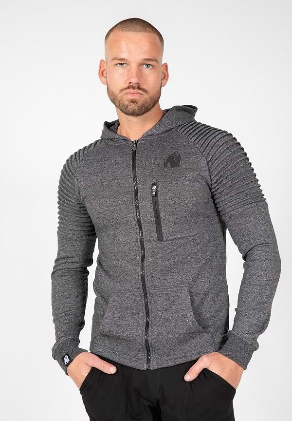 Gorilla Wear Delta Zipped Hoodie - Gray