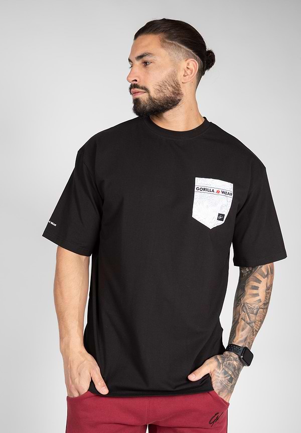 gorilla wear Dover Oversized T-Shirt - Black