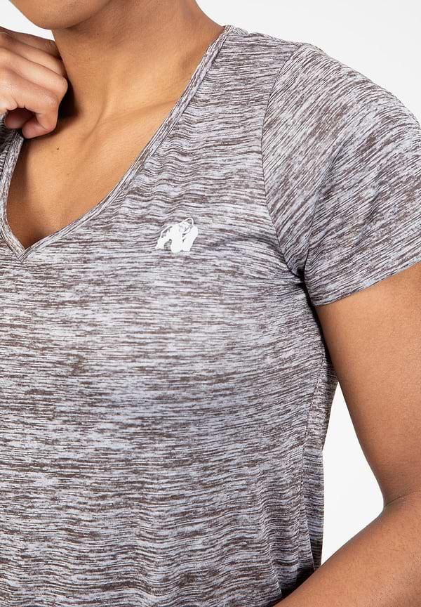 Gorilla Wear Elmira V-Neck T-Shirt - Gray Melange