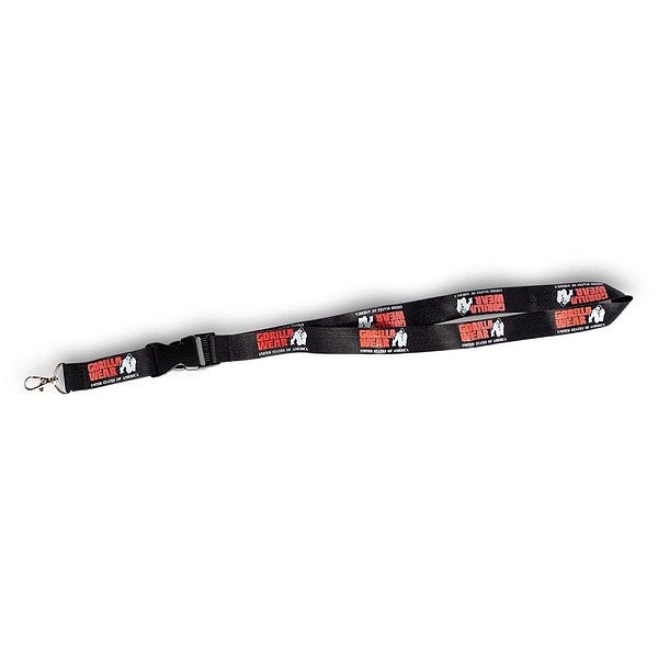 Gorilla Wear Eloy Lanyard - Black/Red