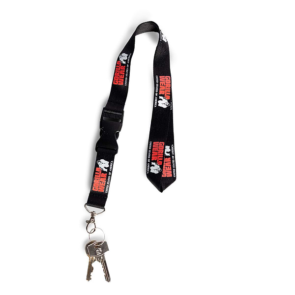 Gorilla Wear Eloy Lanyard - Black/Red