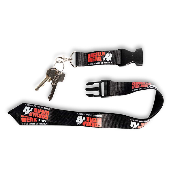 gorilla wear Eloy Lanyard - Black/Red