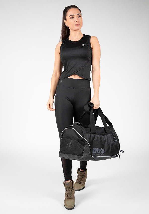 Gorilla Wear Estelle Twisted Crop Top - Black