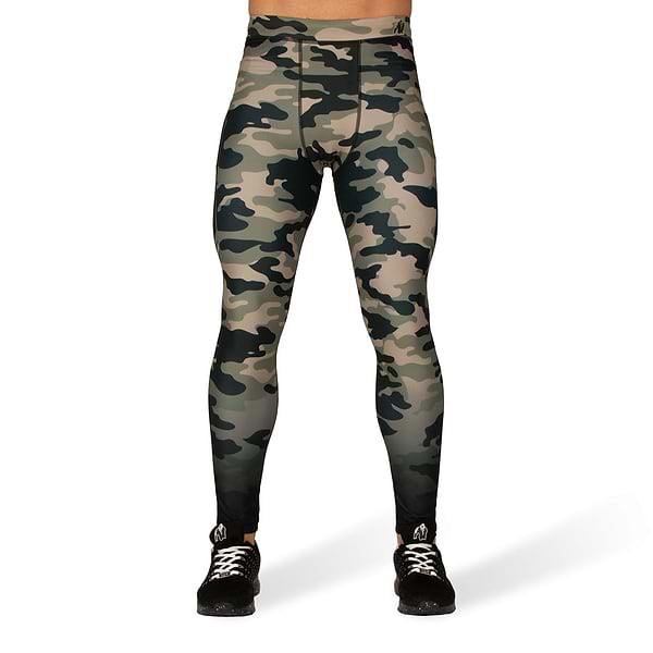 Gorilla Wear Franklin Men's Tights - Army Green Camo