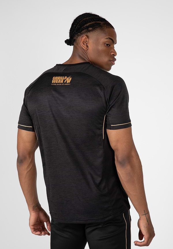 Gorilla Wear Fremont T-Shirt - Black/Gold