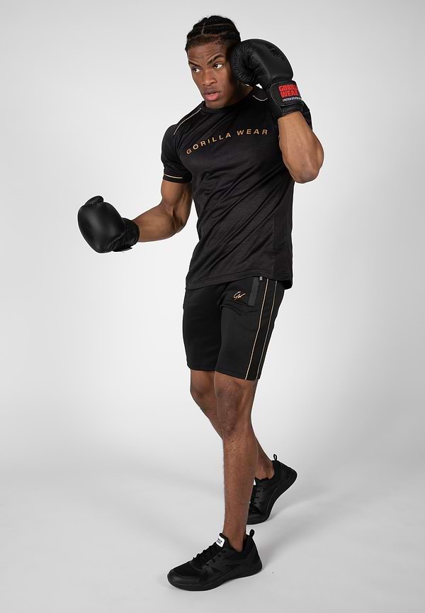 Gorilla Wear Fremont T-Shirt - Black/Gold