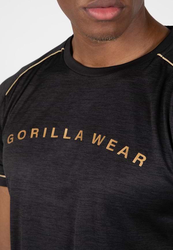 Gorilla Wear Fremont T-Shirt - Black/Gold