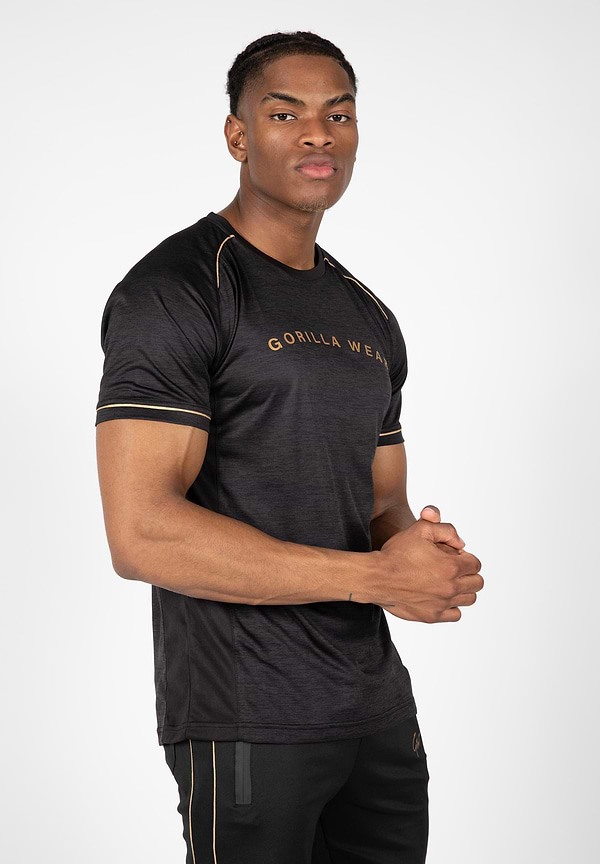 gorilla wear Fremont T-Shirt - Black/Gold