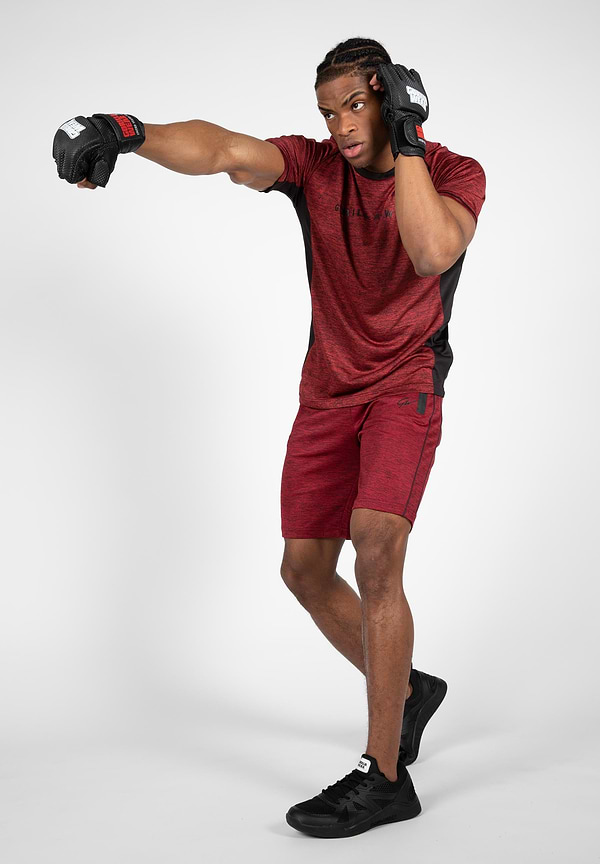 Gorilla Wear Fremont T-Shirt - Burgundy/Black