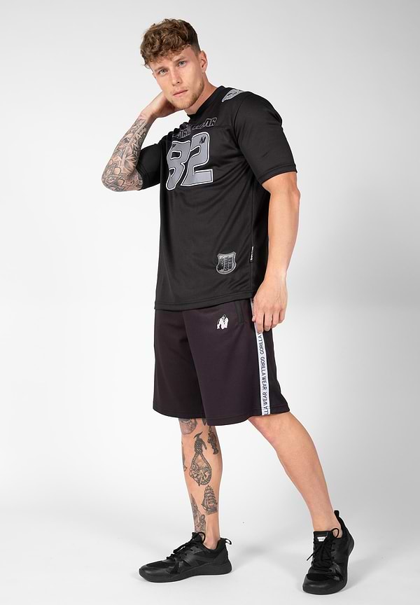 Gorilla Wear Fresno T-Shirt - Black/Gray