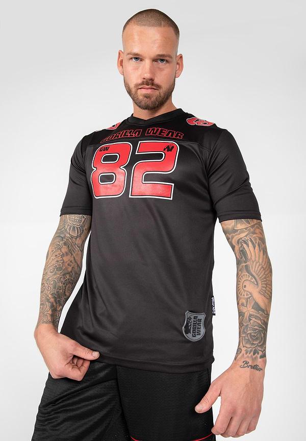 Gorilla Wear Fresno T-Shirt - Black/Red