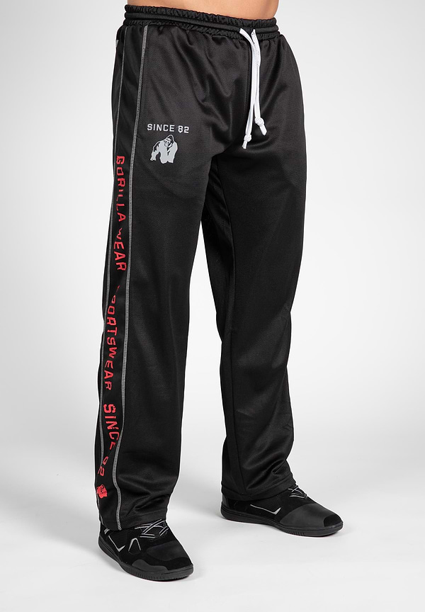 Gorilla Wear Functional Mesh Pants - Black/Red
