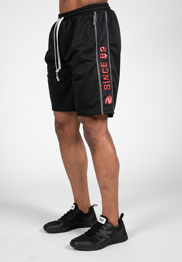 gorilla wear Functional Mesh Shorts - Black/Red