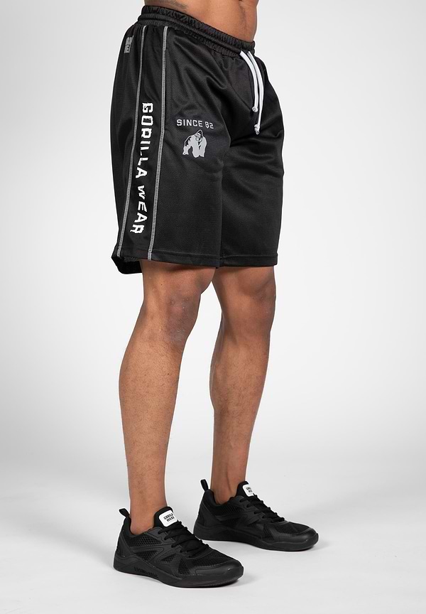 Gorilla Wear Functional Mesh Shorts - Black/White