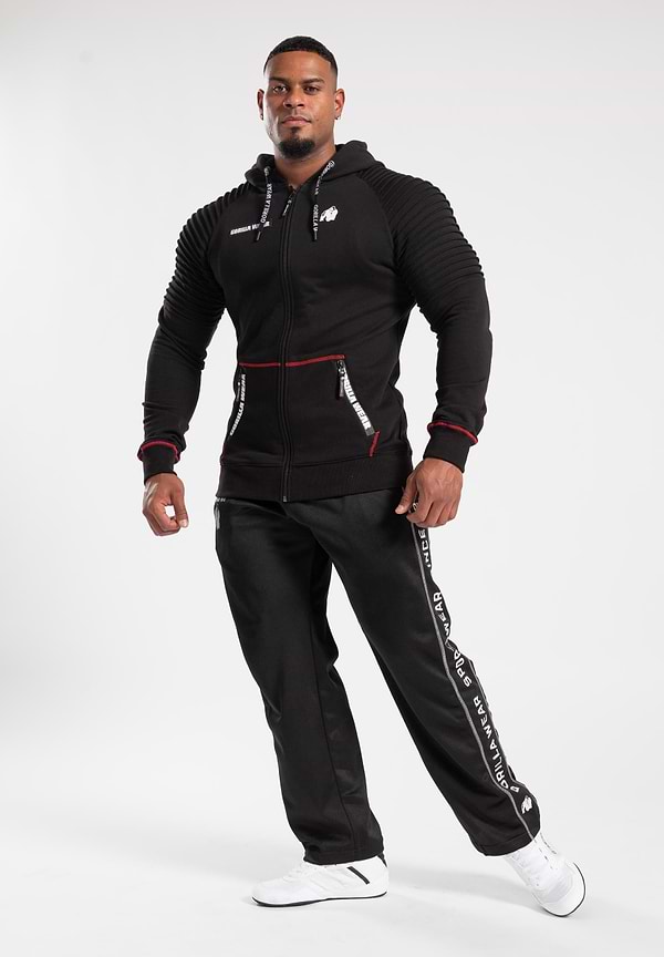 Gorilla Wear Georgia Zipped Hoodie - Black