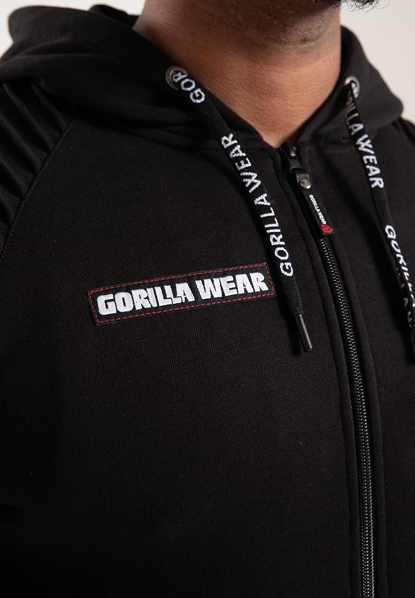 Gorilla Wear Georgia Zipped Hoodie - Black