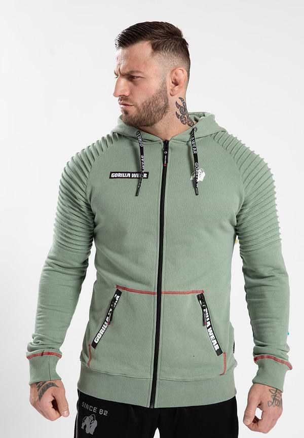 gorilla wear Georgia Zipped Hoodie - Green Bay