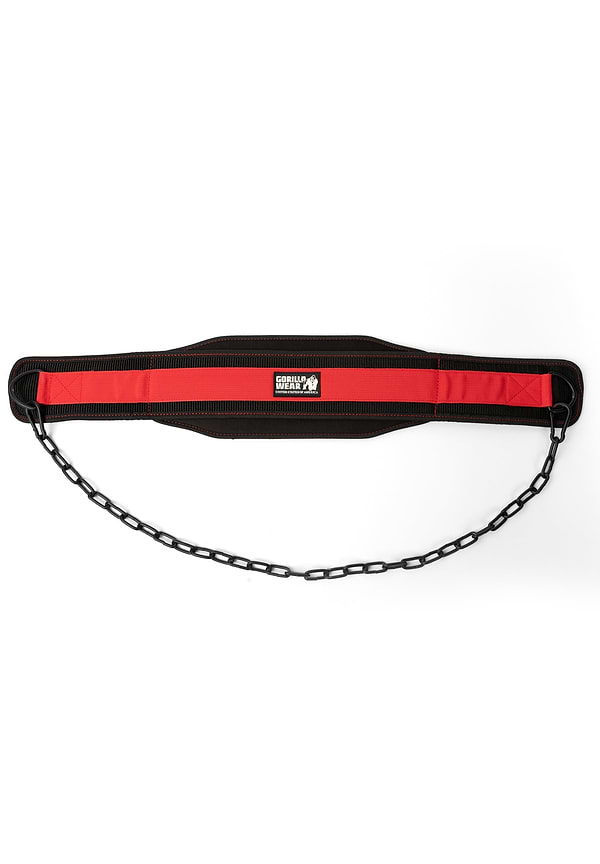 Gorilla Wear Gorilla Wear Nylon Dip Belt - Black/Red