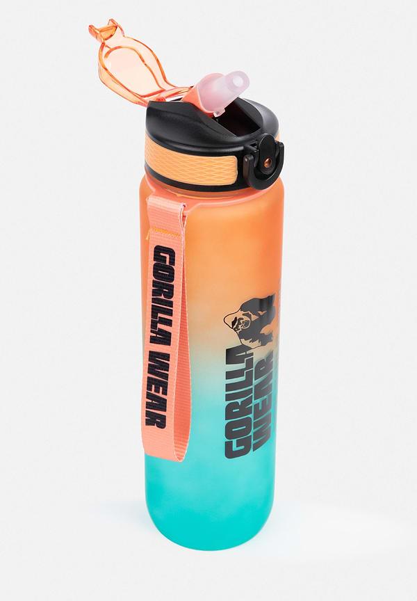 Gorilla Wear Gradient Water Bottle - Black/Orange