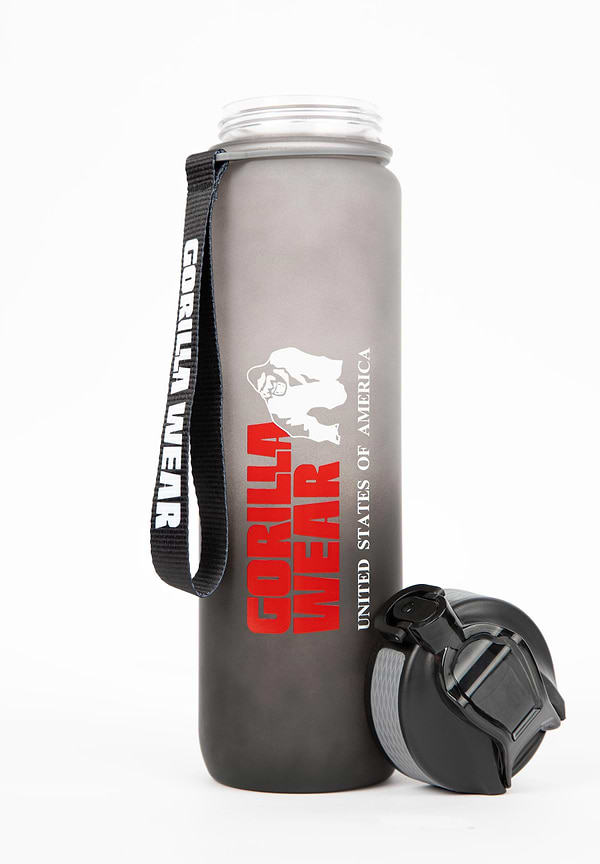 Gorilla Wear Gradient Water Bottle - Black/Red