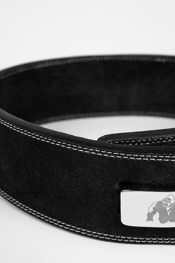 Gorilla Wear GW 4-inch Leather Lever Belt - Black