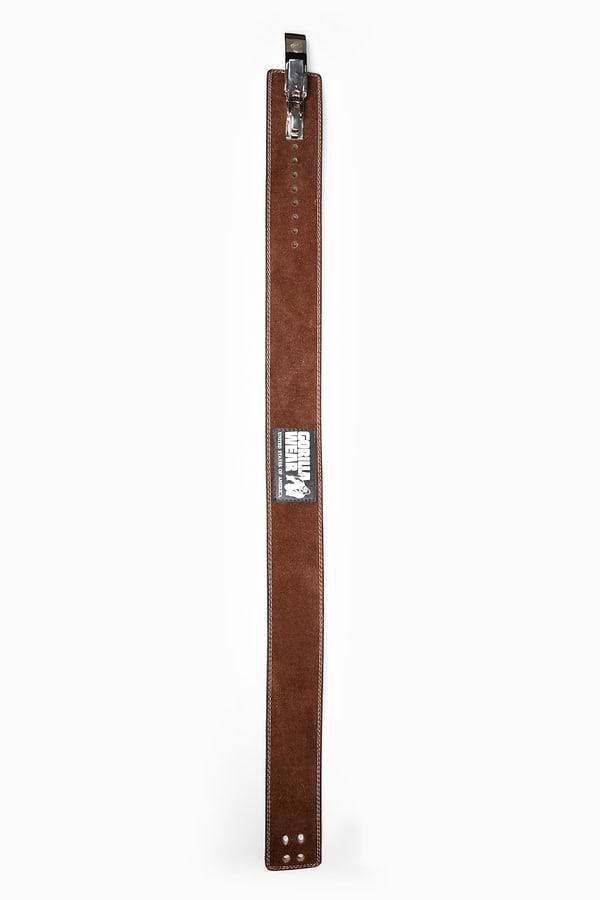Gorilla Wear GW 4-inch Leather Lever Belt - Brown