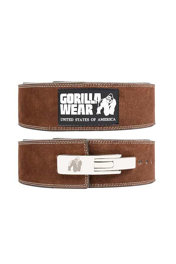 gorilla wear GW 4-inch Leather Lever Belt - Brown