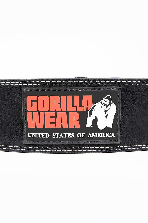 Gorilla Wear GW 4-inch Leather Lifting Belt - Black