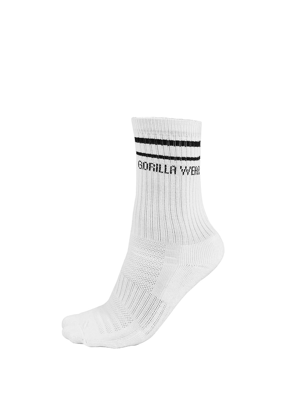 gorilla wear GW Crew Socks - White