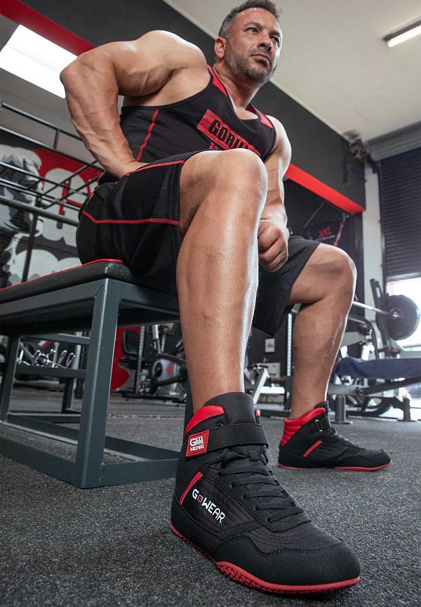 Gorilla Wear Gwear Classic High Tops - Black/Red