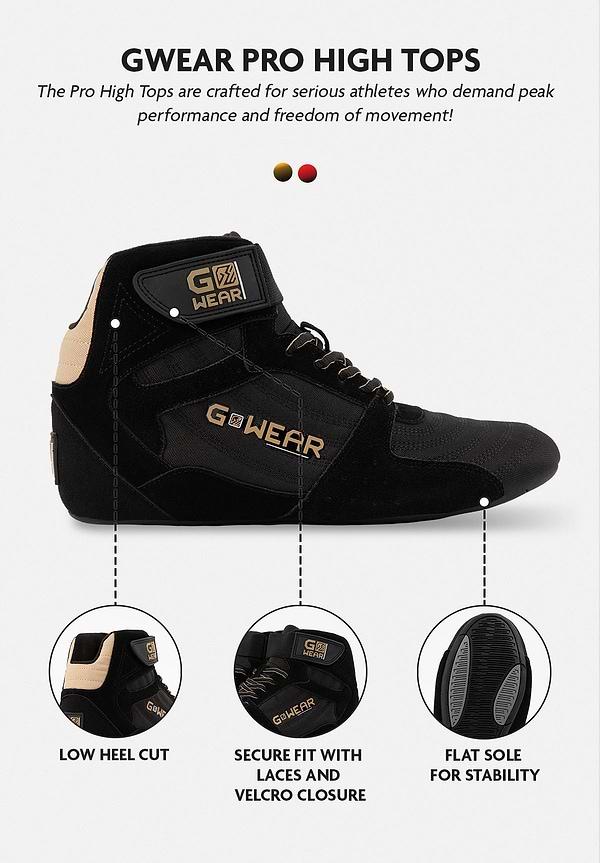 Gorilla Wear Gwear Pro High Tops - Red/Black