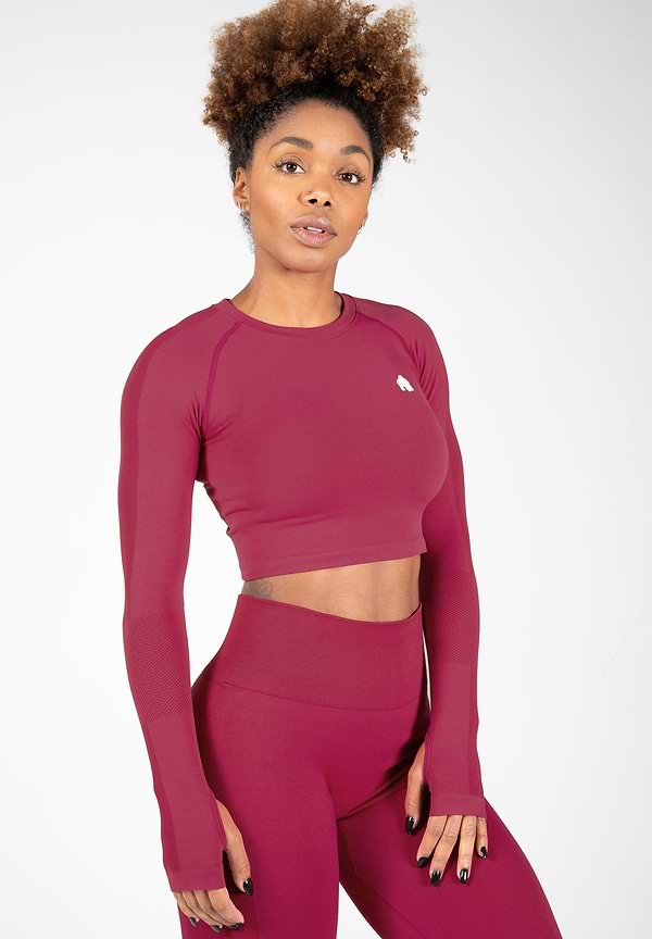 Gorilla Wear Hilton Seamless Long Sleeve - Fuchsia