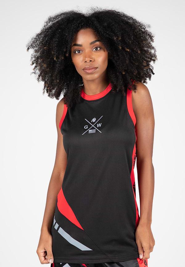 Gorilla Wear Hornell Tank Top - Black/Red - Unisex