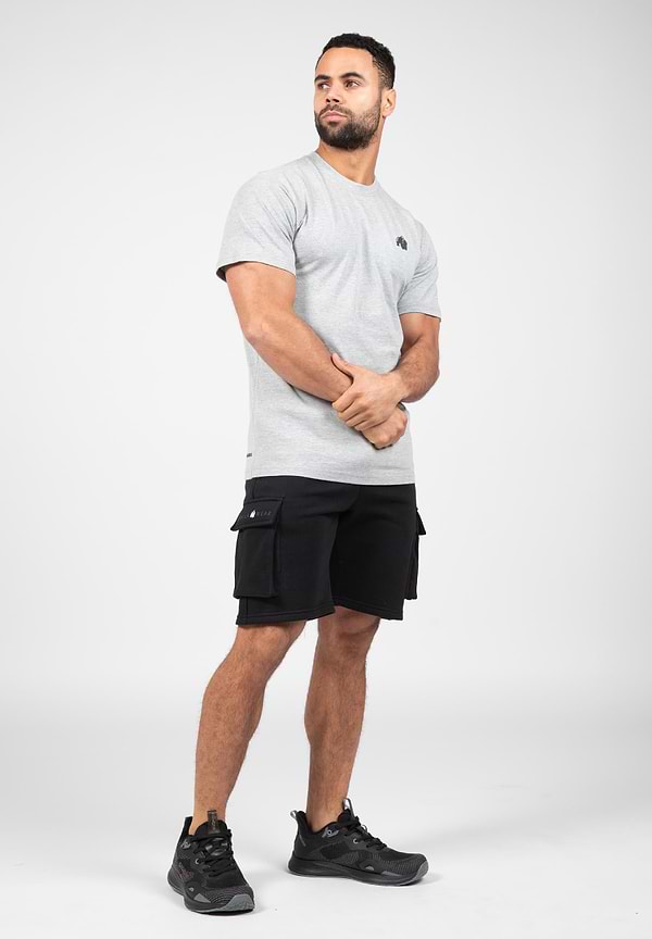 Gorilla Wear Hudson Cargo Sweat Shorts-Black