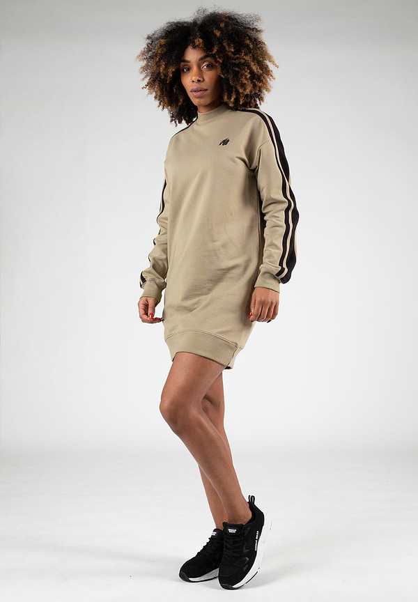Gorilla Wear Isabella Sweatshirt Dress - Beige