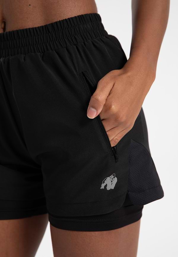 Gorilla Wear Katy 2-in-1 Shorts - Black