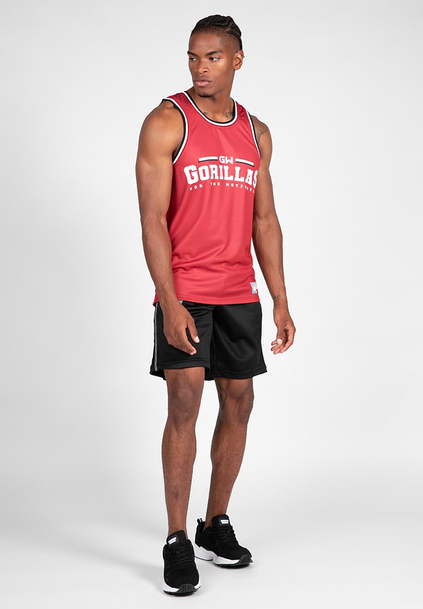 Gorilla Wear Keene Reversible Tank Top - Red/Black