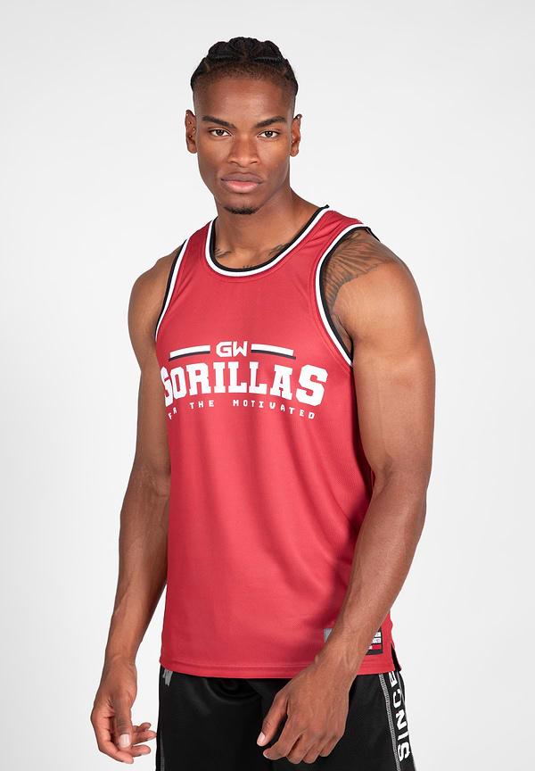 Gorilla Wear Keene Reversible Tank Top - Red/Black