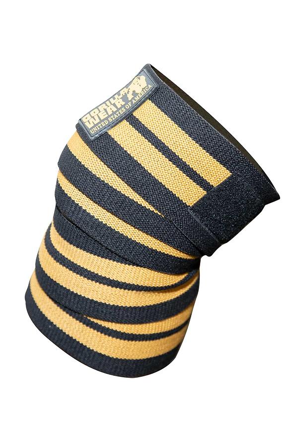 Gorilla Wear Knee Wraps - Black/Gold