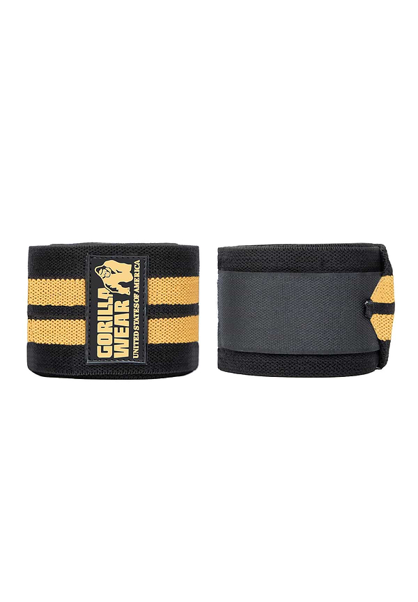 gorilla wear Knee Wraps - Black/Gold