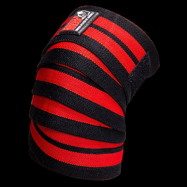 Gorilla Wear Knee Wraps - Black/Red