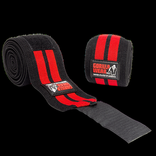Gorilla Wear Knee Wraps - Black/Red