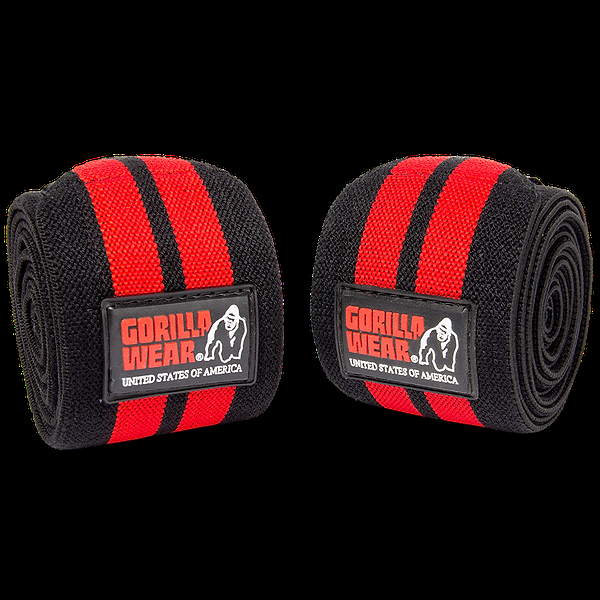 gorilla wear Knee Wraps - Black/Red