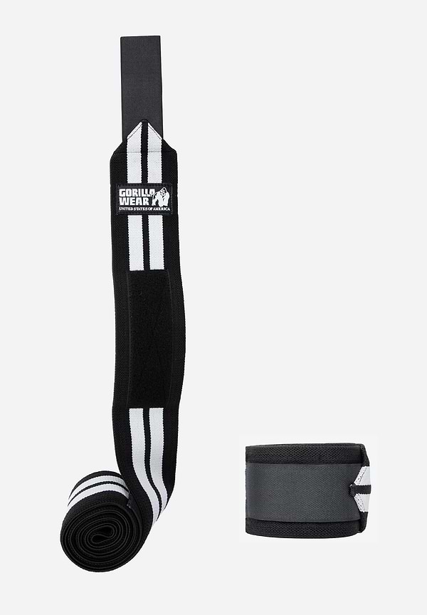 Gorilla Wear Knee Wraps - Black/White