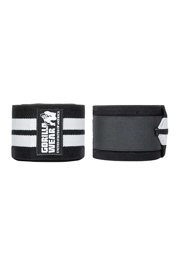gorilla wear Knee Wraps - Black/White