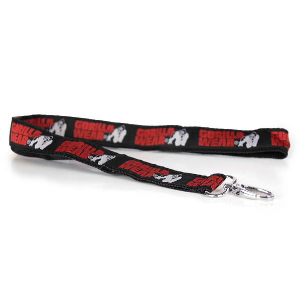 Gorilla Wear Lanyard - Black/Red