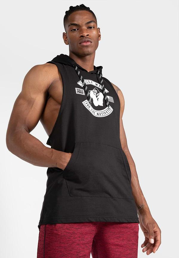 Gorilla Wear Lawrence Hooded Tank Top - Black