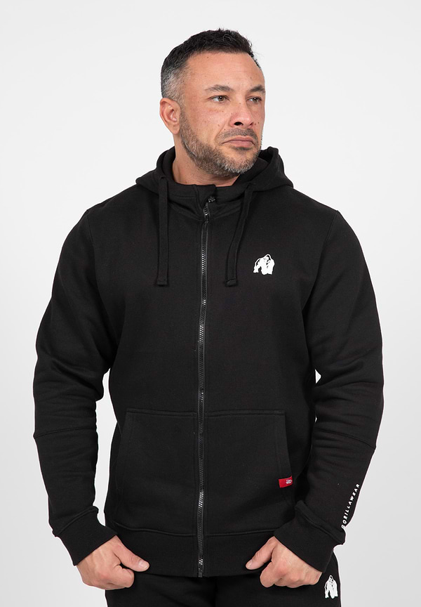 gorilla wear Leon Zipped Hoodie - Black