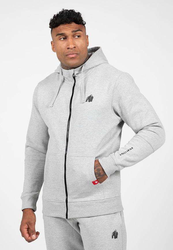 gorilla wear Leon Zipped Hoodie - Gray